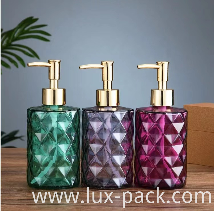 Wholesale Custom Glass Liquid Hand Body Soap Dispenser Bottle